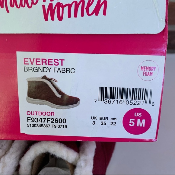 Ryka Women's Everest Sneaker Burgundy High Top Ankle Boots US 5 M NEW - Picture 6 of 9